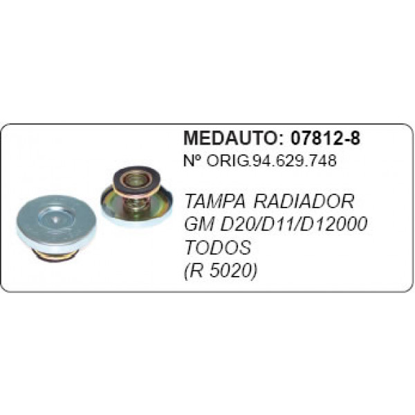 TAMPA RADIADOR GM D20/11/14000 50.7F