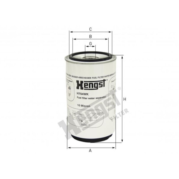 FILTRO SEP/ AGUA SCANIA R124 H704WK