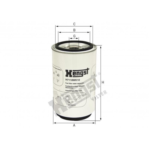 FILTRO RACOR MB904/926 H7118WK10        ACCELO/ATEGO