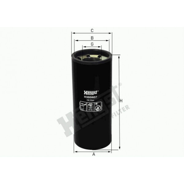 FILTRO LUBRIFICANTE CUMMINS 8.3 S-C ELETRONICO 04/ H300W07