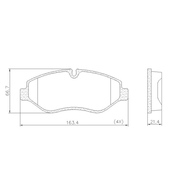 PASTILHA IVECO DT DAILY 08/35845S P189  DAILY 08/ 35/45S S/SENSOR