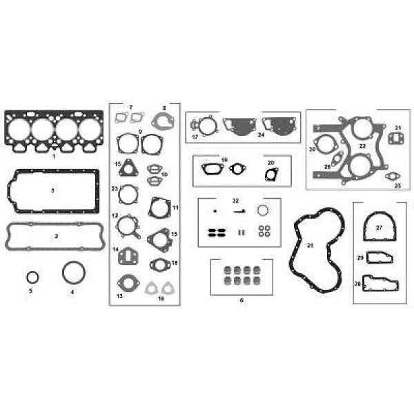 JUNTA MOTOR PERKINS 6354 C/RETS JM57282/6