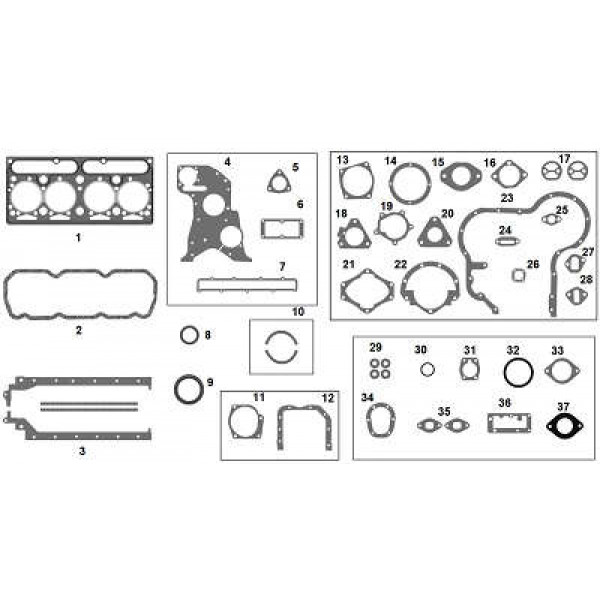 JUNTA MOTOR PERKINS 4203 INJECAO DIRETA JM57120/4