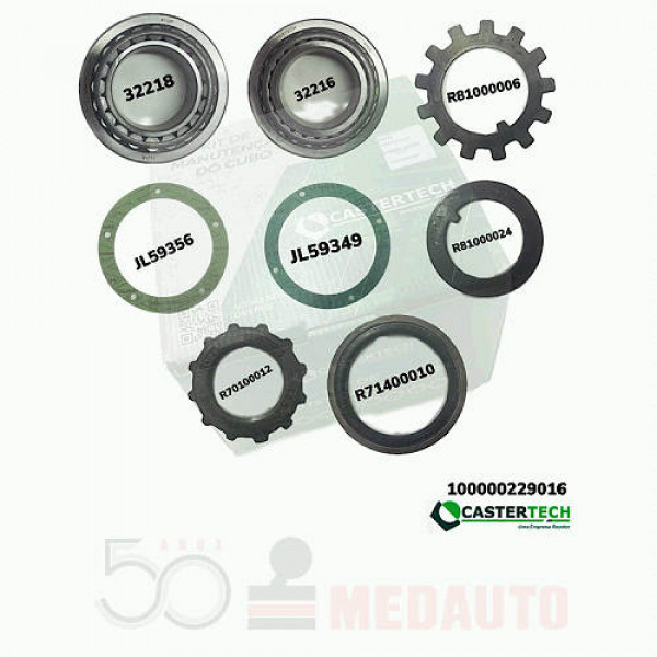 KIT MANUT CARRETA CUBO RODA 8090 1ROL 32218 /1 ROL 32216