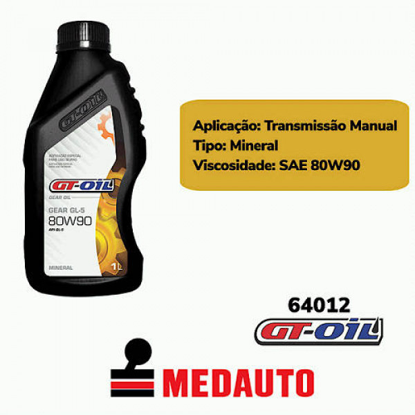 OLEO CAMBIO EATON GTOIL 80W90 AZUL 1 LITRO GL5