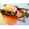 CINTA C/CATRACA 50MM-9 M 03 TON LAR MCJ014 SIST CATRACA E GANCHO UNIVERSAL -LARANJA