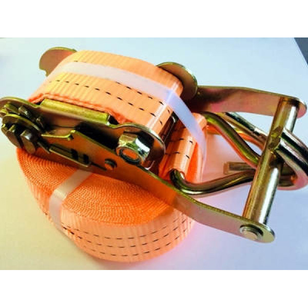 CINTA C/CATRACA 50MM-9 M 03 TON LAR MCJ014 SIST CATRACA E GANCHO UNIVERSAL -LARANJA