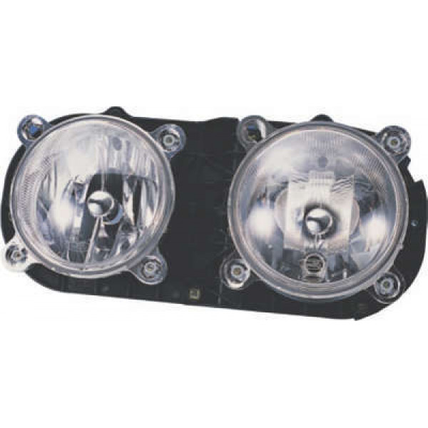 FAROL CARGO 712/6332 03/06 LADO DIREITO FORD121      FAROL DUPLO RED P HORIZONTAL H7/H7