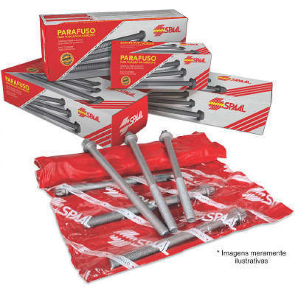 PARAFUSO CABECOTE MOTOR CUMMINS ISB 4C JOGO 60540KP    JOGO 18 PCS